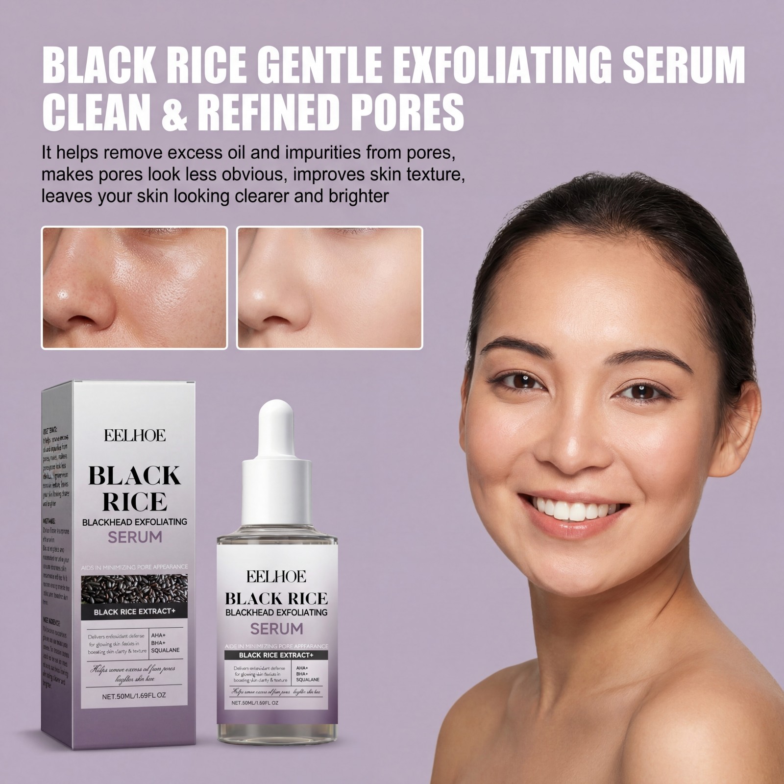 Black Rice Exfoliating Serum G - Skincare Non Comedogenic review and price