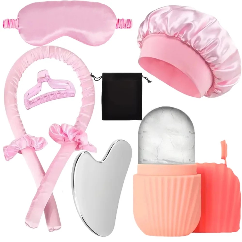 9Pcs Hair Skin Care Set Satin  - Skincare Skin 1004 review and price