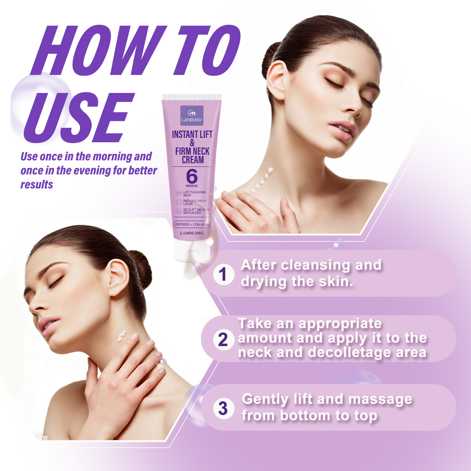 Instant Lift Firm Neck Cream w - Retinol Vitamin A Cream review and price