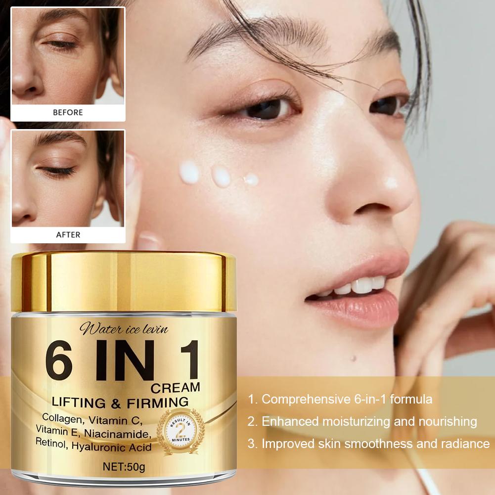 6 IN 1 Collagen Face Cream Lif - Retinol Vitamin A Cream review and price